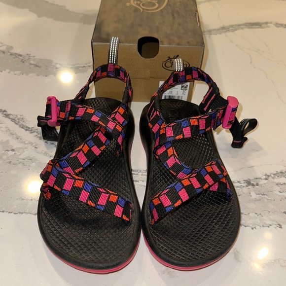 CHACO Kids Z1 Ecotread - size 2 EUC in box (worn once) - Picture 1 of 4